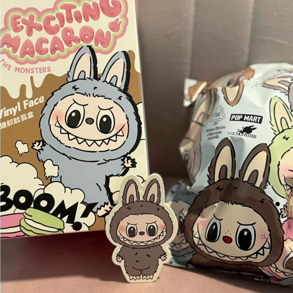 Authenticated POP MART Exciting Macaron Vinyl Labubu- Toffee - Picture 5 of 13